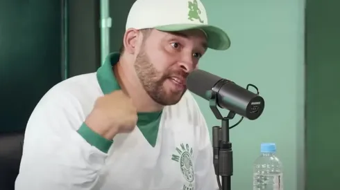 Reprodução/PodPorco - Jorge Luis, presidente da Mancha, tomou decisão após Conmebol desmentir mosaico no Allianz