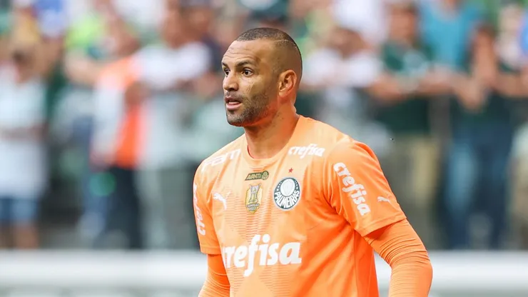 Weverton em ação pelo Palmeiras