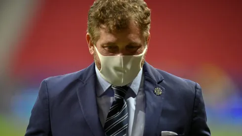 DF - Brasilia - 18/06/2021 - COPA AMERICA 2021, ARGENTINA X URUGUAI - Alejandro Dominguez presidente da CONMEMBOL (Confederacao Sul-Americana de Futebol) visto em campo antes da partida entre Argentina e Uruguai durante partida no estadio Mane Garrincha pelo campeonato Copa America 2021. Foto: Mateus Bonomi/AGIF