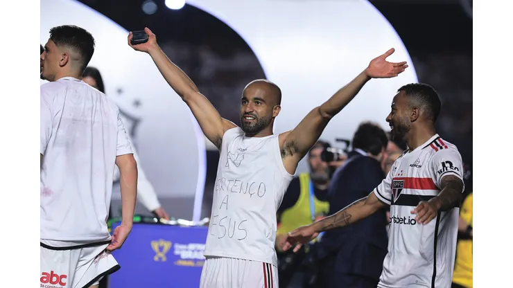 Lucas Moura dá declaração enigimática sobre renovar com o São Paulo. Foto: Ettore Chiereguini/AGIF