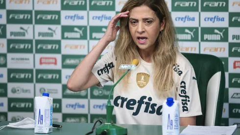 SP – Sao Paulo – 16/12/2021 – PALMEIRAS, COLETIVA PRESIDENTE – A Presidente do Palmeiras Leila Pereira durante coletiva de imprensa realizada no CT Barra Funda. Foto: Ettore Chiereguini/AGIF