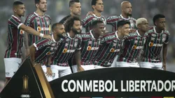 RJ - RIO DE JANEIRO - 27/09/2023 - LIBERTADORES 2023, FLUMINENSE X INTERNACIONAL - Jogadores do Fluminense posam para foto antes na partida contra Internacional no estadio Maracana pelo campeonato Libertadores 2023. Foto: Jorge Rodrigues/AGIF
