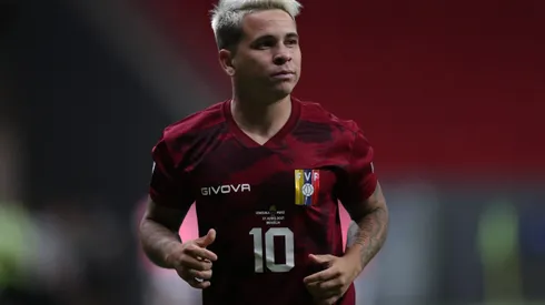 BRASILIA, BRAZIL - JUNE 27: Yeferson Soteldo of Venezuela looks on during a Group B Match between Venezuela and Peru as part of Copa America Brazil 2021 at Mane Garrincha Stadium on June 27, 2021 in Brasilia, Brazil. (Photo by Buda Mendes/Getty Images)