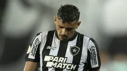 RJ - RIO DE JANEIRO - 02/10/2023 - BRASILEIRO A 2023, BOTAFOGO X GOIAS - Tiquinho Soares jogador do Botafogo durante partida contra o Goias no estadio Engenhao pelo campeonato Brasileiro A 2023. Foto: Jorge Rodrigues/AGIF
