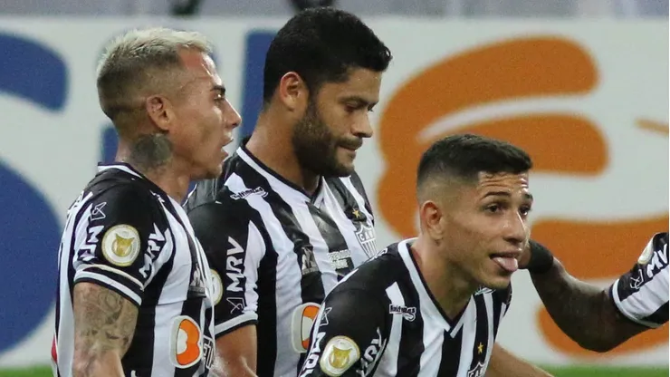 MG - Belo Horizonte - 14/08/2021 - BRASILEIRO A 2021 - ATLETICO-MG X PALMEIRAS - Savarino jogador do Atletico-MG comemora seu gol durante partida contra o Palmeiras no estadio Mineirao pelo campeonato Brasileiro A 2021. Foto: Fernando Moreno/AGIF