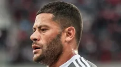 PR - CURITIBA - 02/09/2023 - BRASILEIRO A 2023, ATHLETICO-PR X ATLETICO-MG - Hulk jogador do Atletico-MG durante partida contra o Athletico-PR no estadio Arena da Baixada pelo campeonato Brasileiro A 2023. Foto: Robson Mafra/AGIF