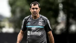 Fábio Carille, técnico do Santos, durante treino em sua primeira passagem - Foto: Ivan Storti/Santos FC