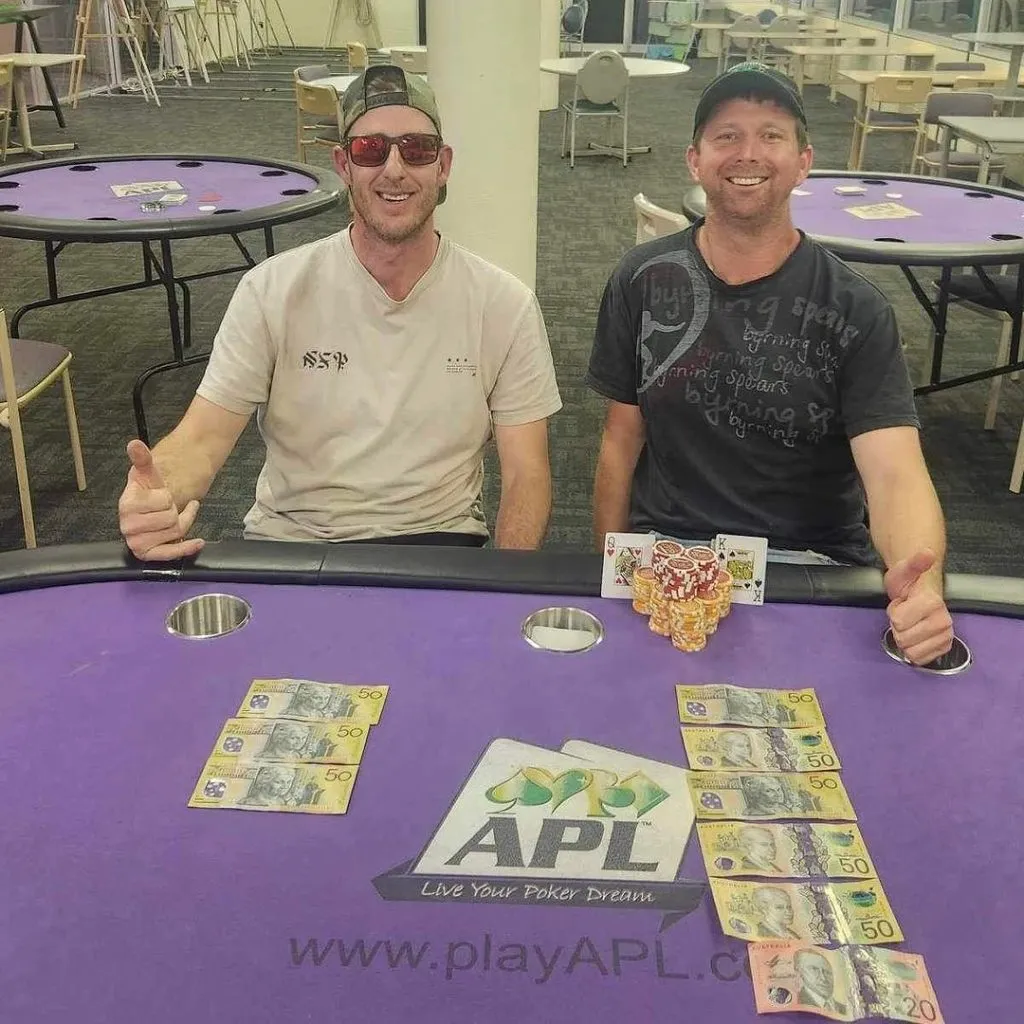 rCampeão de torneio de poker na Tasmânia (Foto: Reprodução Instagram @apltasmania)