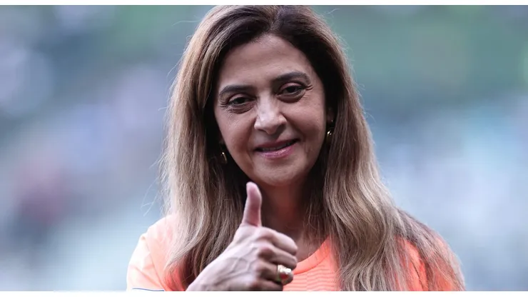 Leila Pereira, presidente do Palmeiras. A mandatária do rival pode encontrar ajuda no Tricolor - Foto: Ettore Chiereguini/AGIF
