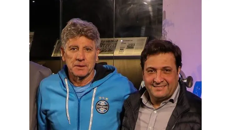 Alberto Guerra, presidente do Grêmio e Renato Gaúcho, treinador do Grêmio - Foto: Guilherme Testa/Grêmio FBPA