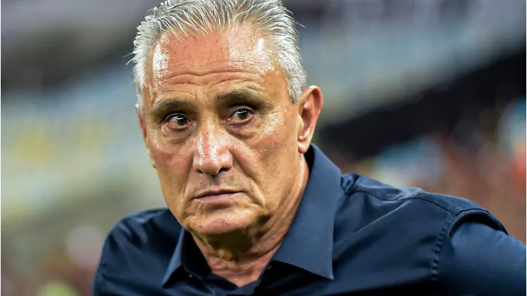 Tite tecnico do Flamengo durante partida contra o Atletico-MG no estadio Maracana pelo campeonato Brasileiro A 2023. Foto: Thiago Ribeiro/AGIF