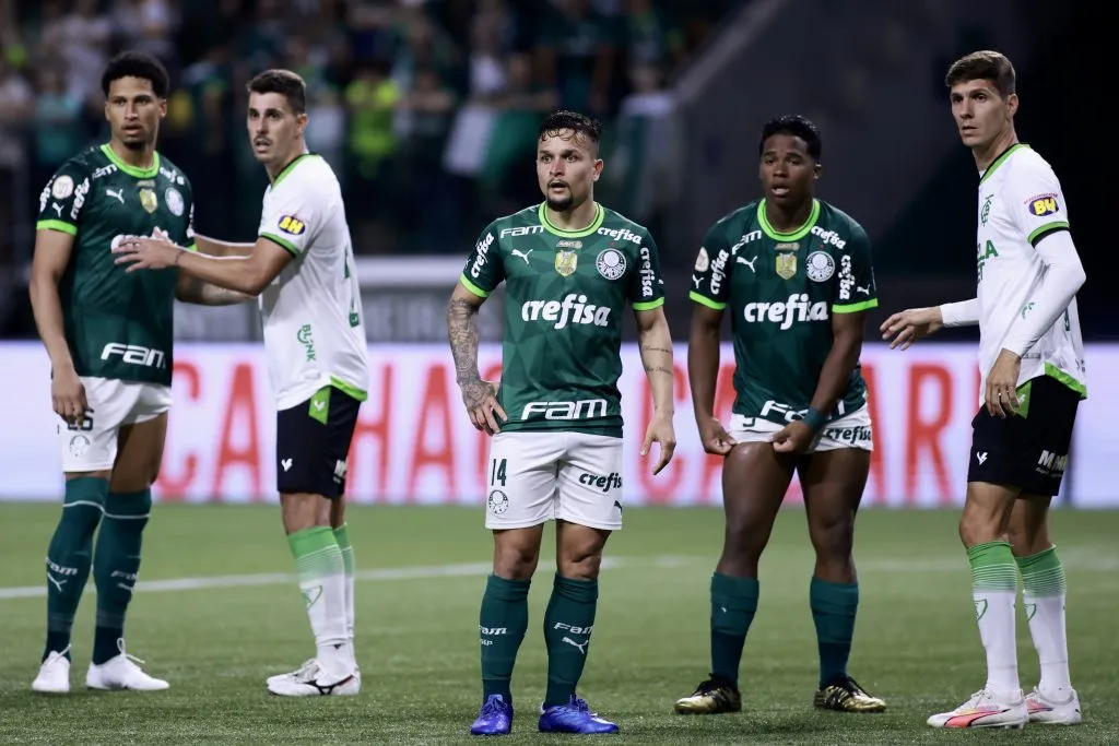 Artur jogador do Palmeiras durante partida contra o América-MG no estádio Arena Allianz Parque pelo campeonato Brasileiro A 2023. Foto: Marcello Zambrana/AGIF