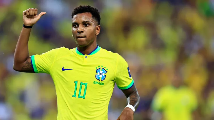 Rodrygo, atacante da Seleção Brasileira - Foto: Buda Mendes/Getty Images