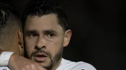 Angel Romero jogador do Corinthians comemora seu gol com Giuliano jogador da sua equipe durante partida contra o Vasco no estádio São Januário pelo campeonato Brasileiro A 2023. Jorge Rodrigues/AGIF