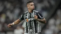 Foto: Pedro Souza/Atlético-MG - Paulinho faz comemoração inusitada em vitória do Atlético-MG contra o Flamengo