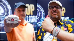 Marcelo Medeiros (à esquerda) e José Heraldo (à direita) levaram braceletes do BSOP