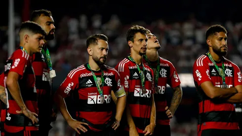 Jogadores do Flamengo no vice da Copa do Brasil de 2023 Foto: Ricardo Moreira/Getty Images)