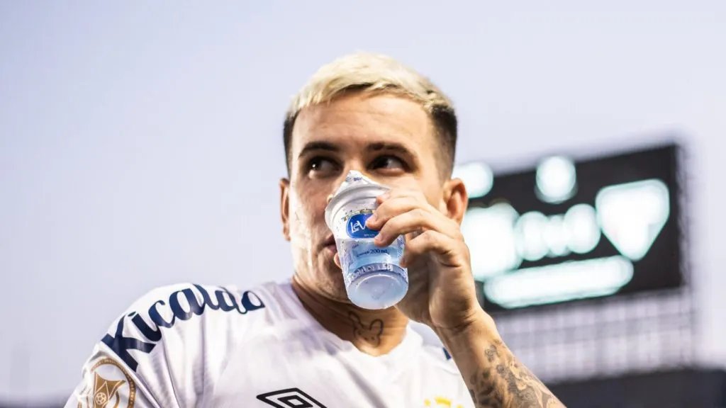 Soteldo, atacante do Santos. Foto: Abner Dourado/AGIF