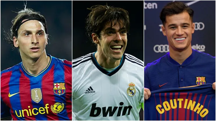 Ibrahimovic, Kaká e Coutinho. Getty Images