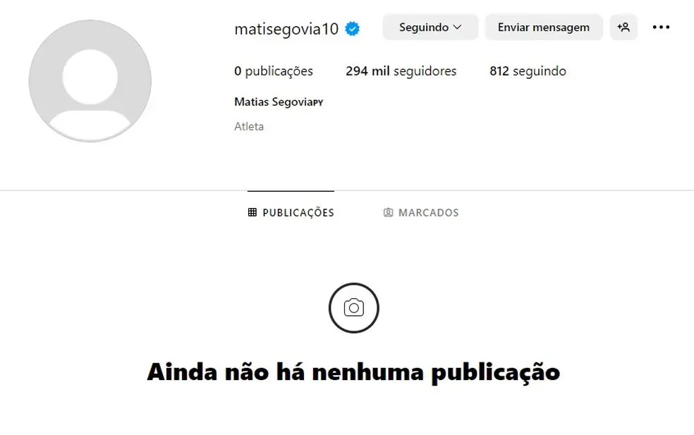 Meia-atacante paraguaio arquivou/apagou fotos da rede social – Foto: Reprodução