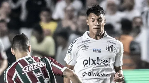Marcos Leonardo e Nino vão se enfrentar pelo Brasileirão. Foto: Ivan Storti/Santos FC