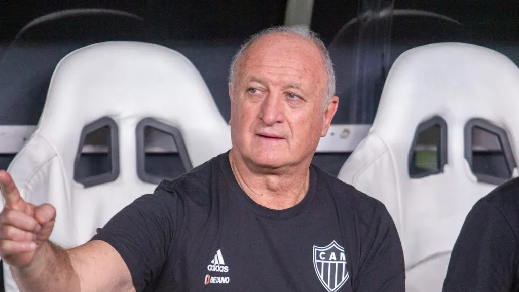 Felipão pelo Atlético-MG. Foto: Lucas Emanuel/AGIF