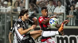 MG - BELO HORIZONTE - 29/07/2023 - BRASILEIRO A 2023, ATLETICO-MG X FLAMENGO - Bruno Henrique jogador do Flamengo durante partida contra o Atletico-MG no estadio Independencia pelo campeonato Brasileiro A 2023. Foto: Fernando Moreno/AGIF