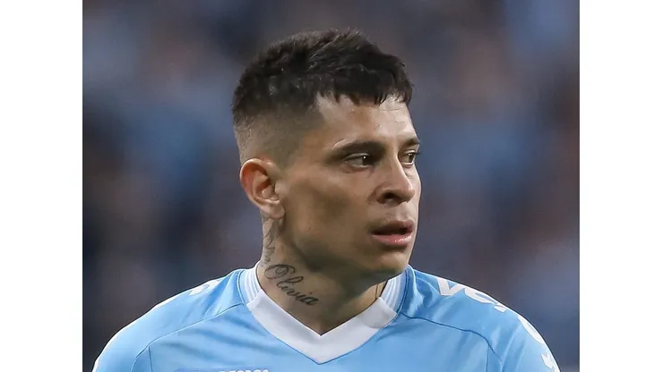 Iturbe, jogador do Grêmio, durante partida contra o Atletico-MG no estadio Arena do Gremio pelo campeonato Brasileiro A 2023. Foto: Pedro H. Tesch/AGIF