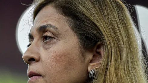 Leila Pereira presidente do Palmeiras durante partida contra o Flamengo no estadio Maracana pelo campeonato Brasileiro A 2023. Foto: Thiago Ribeiro/AGIF