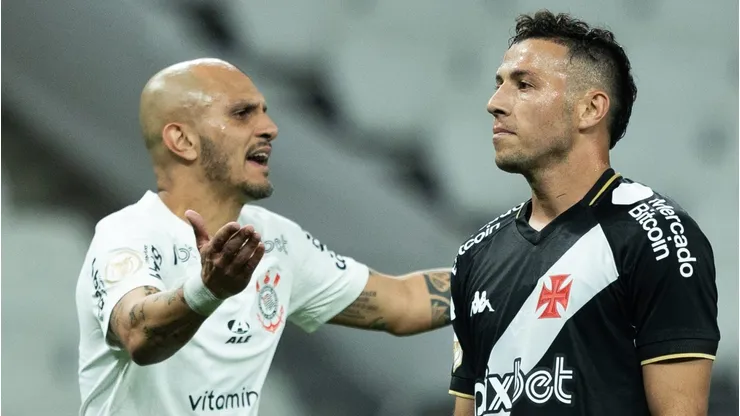 Sebastian jogador do Vasco durante partida contra o Corinthians no estadio Arena Corinthians pelo campeonato Brasileiro A 2023. Diogo Reis/AGIF