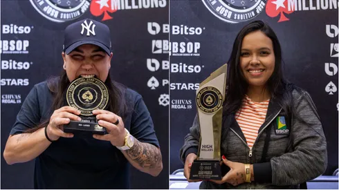 Carla Vanessa e Aberllayne Leite venceram os dois torneios Ladies do BSOP Millions