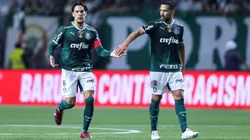 Gustavo Gómez e Luan atuando juntos no Palmeiras. (Photo by Alexandre Schneider/Getty Images)