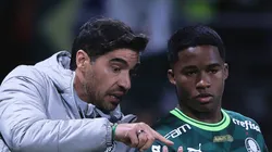 Abel Ferreira e Endrick buscam bicampeonato brasileiro pelo Palmeiras. Foto: Ettore Chiereguini/AGIF