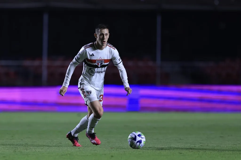 SP – SAO PAULO – 22/04/2023 – BRASILEIRO A 2023, SAO PAULO X AMERICA-MG – Patryck jogador do Sao Paulo durante partida contra o America-MG no estadio Morumbi pelo campeonato BRASILEIRO A 2023. Foto: Marcello Zambrana/AGIF