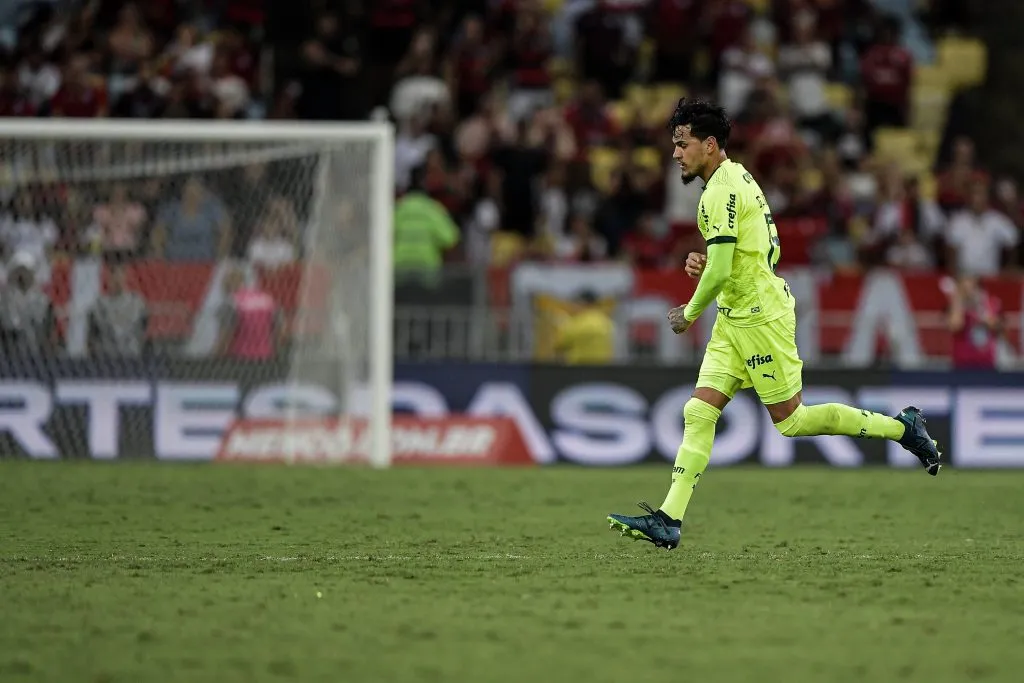 Gustavo Gomez jogador do Palmeiras em partida pelo campeonato Brasileiro A 2023. Foto: Thiago Ribeiro/AGIF