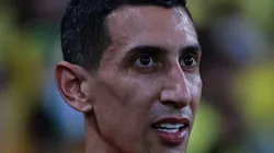Di María, jogador do Argentina, em foto de arquivo de 21 de novembro de 2023 durante aquecimento antes da partida contra o Brasil no estadio Maracana pelo campeonato Eliminatórias Copa Do Mundo 2026. Foto: Fabio Giannelli/AGIF