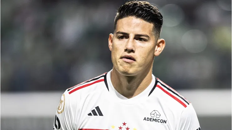 James Rodriguez jogador do Sao Paulo durante partida contra o Palmeiras no estadio Arena Allianz Parque pelo campeonato Brasileiro A 2023. Foto: Abner Dourado/AGIF