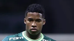 Endrick, atacante do Palmeiras em ação no Campeonato Brasileiro Foto: Marcello Zambrana/AGIF