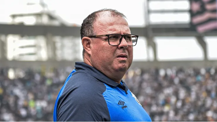 Marcelo Fernandes técnico do Santos durante partida pelo Campeonato Brasileiro