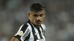 Tiquinho Soares jogador do Botafogo durante partida contra o Goias no estadio Engenhao pelo campeonato Brasileiro A 2023. Jorge Rodrigues/AGIF