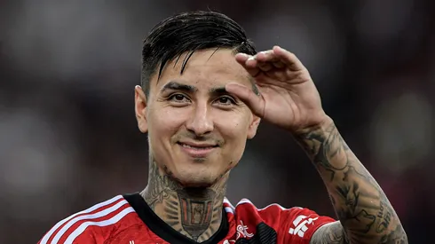 Erick Pulgar jogador do Flamengo durante partida contra o Internacional no estadio Maracana pelo campeonato Brasileiro A 2023. Thiago Ribeiro/AGIF