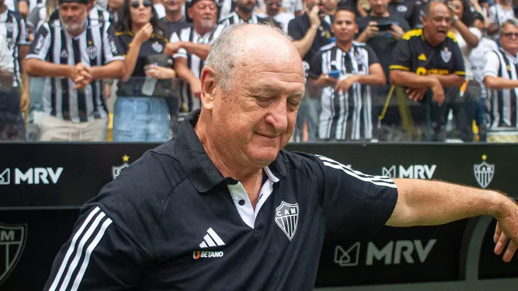 Felipão levou o Galo a disputa do título. Foto: Fernando Moreno/AGIF