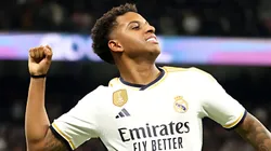 Foto: Florencia Tan Jun/Getty Images - Rodrygo comemorando gol pelo Real Madrid
