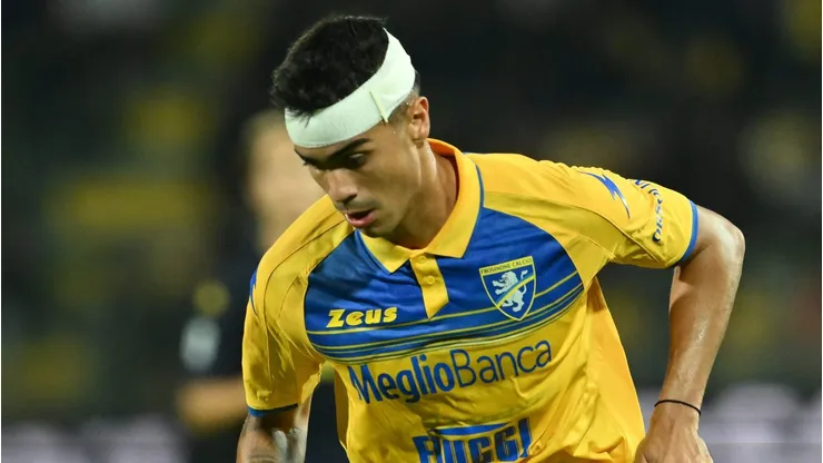Reinier em ação com a camisa do Frosinone - Foto: Giuseppe Bellini/Getty Images