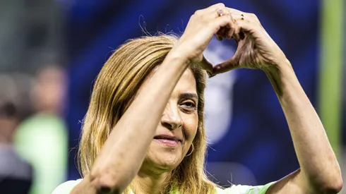 Leila Pereira presidente do Palmeiras durante partida contra o Sao Paulo no estadio Arena Allianz Parque pelo campeonato Brasileiro A 2023. Foto: Abner Dourado/AGIF