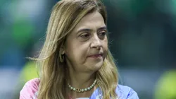 leila pereira presidente do Palmeiras antes da partida contra o Atletico-MG no estadio Arena Allianz Parque pelo campeonato Brasileiro A 2023. Foto: Marcello Zambrana/AGIF