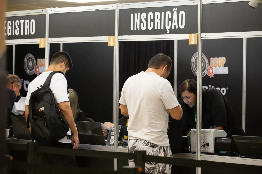 Inscrições no BSOP Millions (Foto: Divulgação/BSOP)