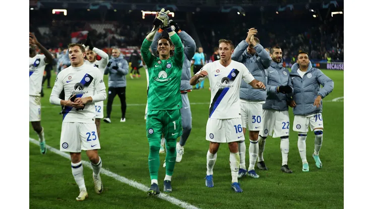 Partida entre Salzburg e Inter de Milão, válida pela fase de grupos da Liga dos Campeões (Foto: Leonhard Simon/Getty Images)