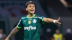Richard Rios jogador do Palmeiras durante partida contra o Sao Paulo no estadio Arena Allianz Parque pelo campeonato Brasileiro A 2023. Foto: Marcello Zambrana/AGIF