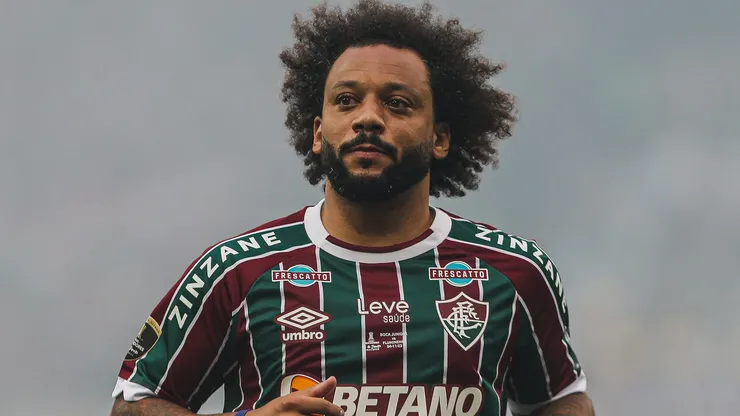Marcelo em ação pelo Tricolor. Dublagem mostrou que jogador quase chegou às 'vias de fato' com atleta do São Paulo